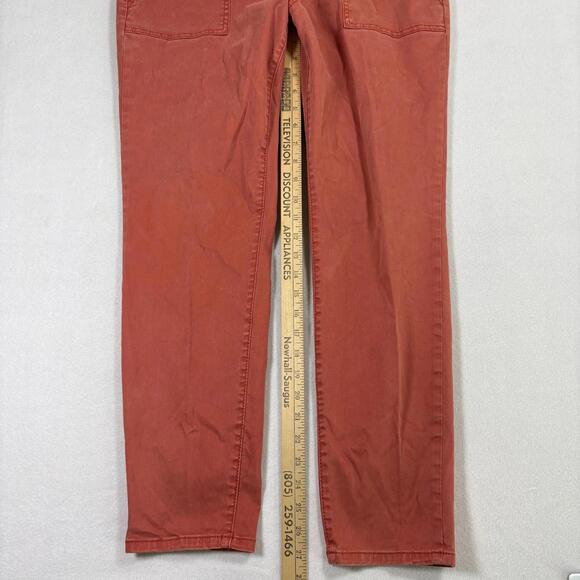 Universal Thread womens jeans 14 32R red mid rise skinny button fly Y2K - Picture 10 of 16